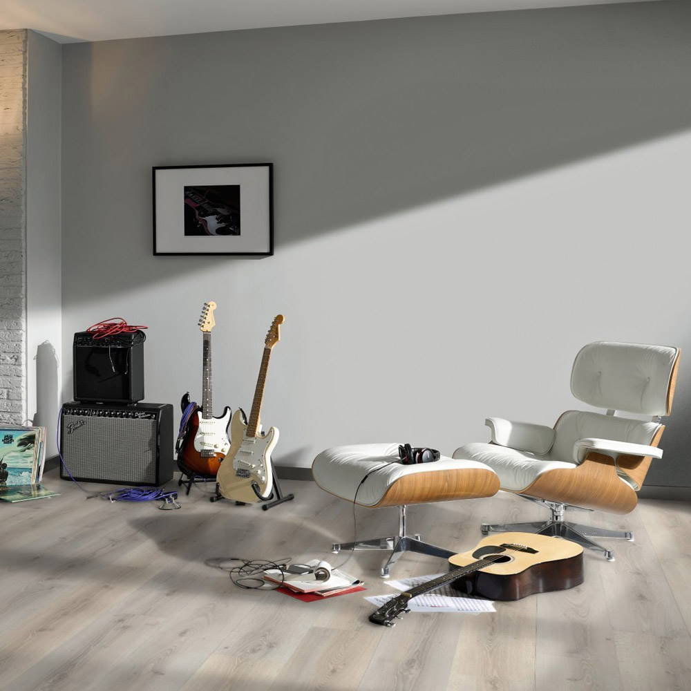 Roble Askada Blanco Calizo | Laminado Basic 600 Parador | Espacio Sala