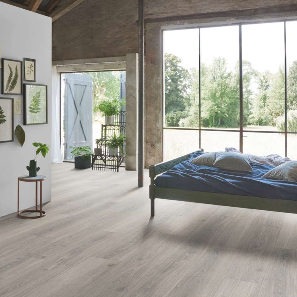 Roble Studioline Gris Claro | Laminado Hydron 600 Parador | Espacio Dormitorio