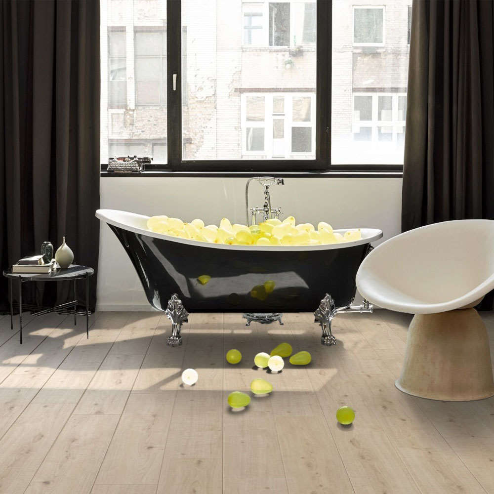 Roble Atmosphere Lijado | Vinilo Modular ONE Hydron Parador | Espacio Baño