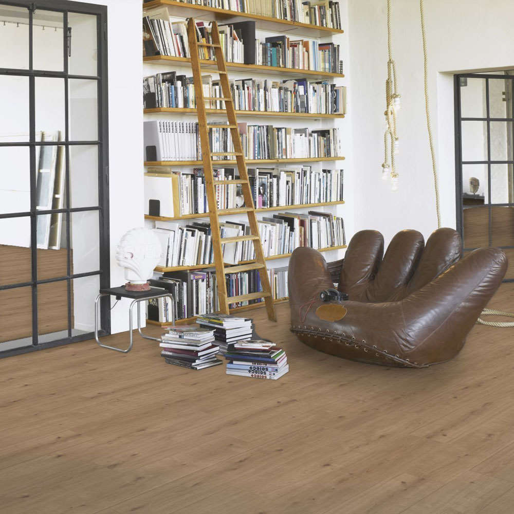 Roble Atmosphere Umbra | Vinilo Modular ONE Hydron Parador | Espacio Salón