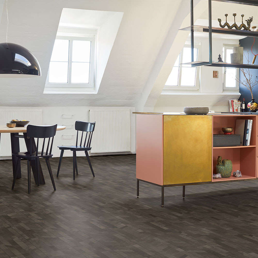 Cross Cut Black 3 Lamas | Vinilo Modular ONE Parador | Espacio Cocina