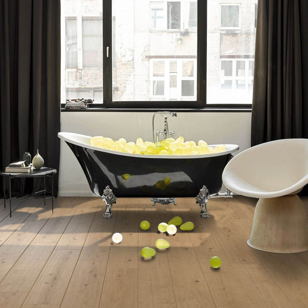 Roble Atmosphere Natur | Vinilo Modular ONE Parador | Espacio Baño