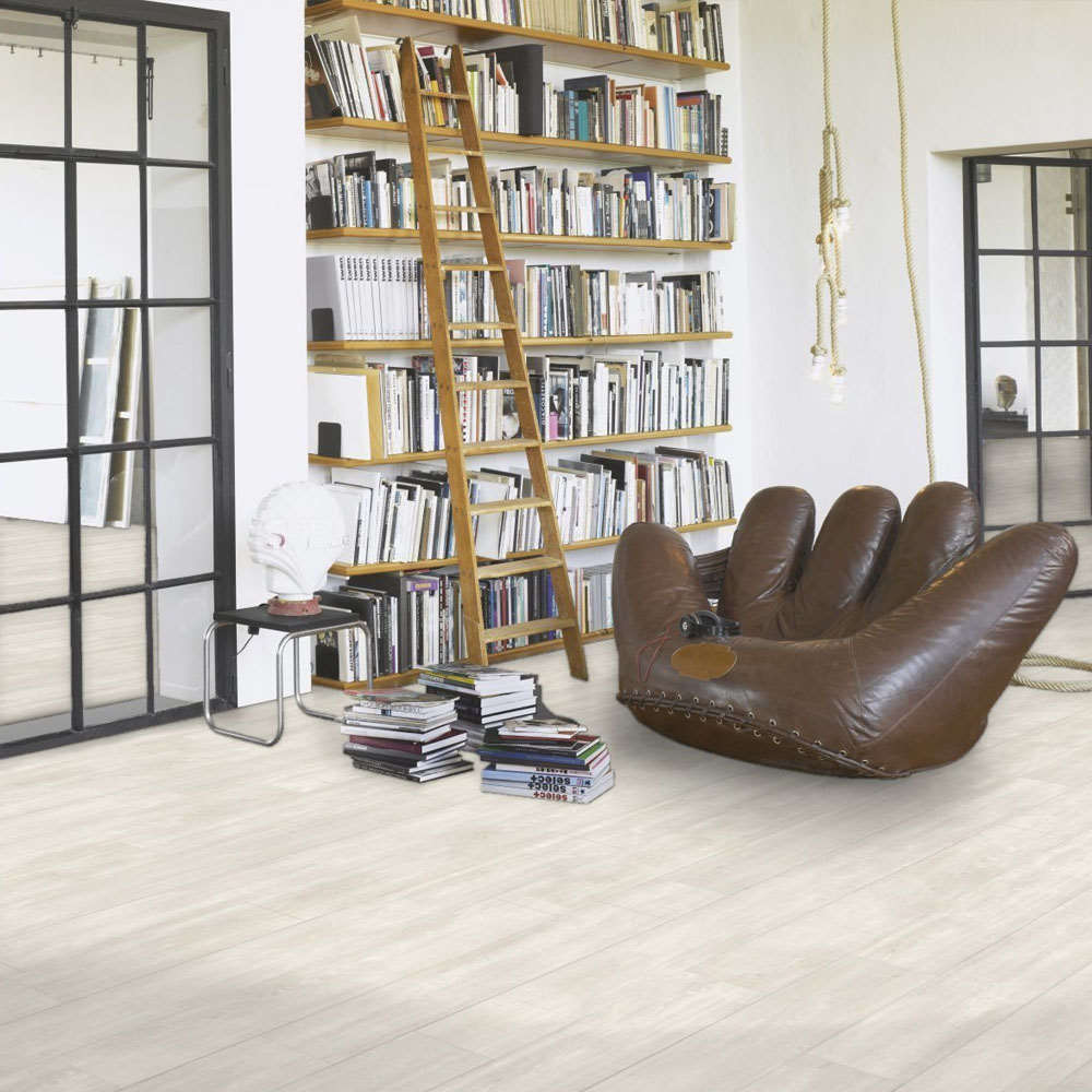 Roble Nordic Blanco | Vinilo Modular ONE Parador | Espacio Salón