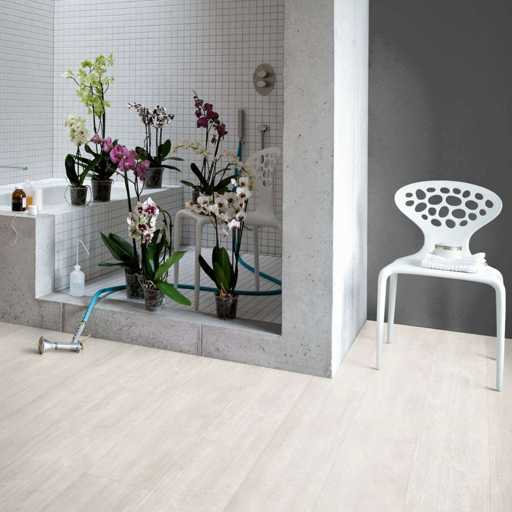 Roble Nordic Blanco XXL | Vinilo Modular ONE Parador | Espacio Baño