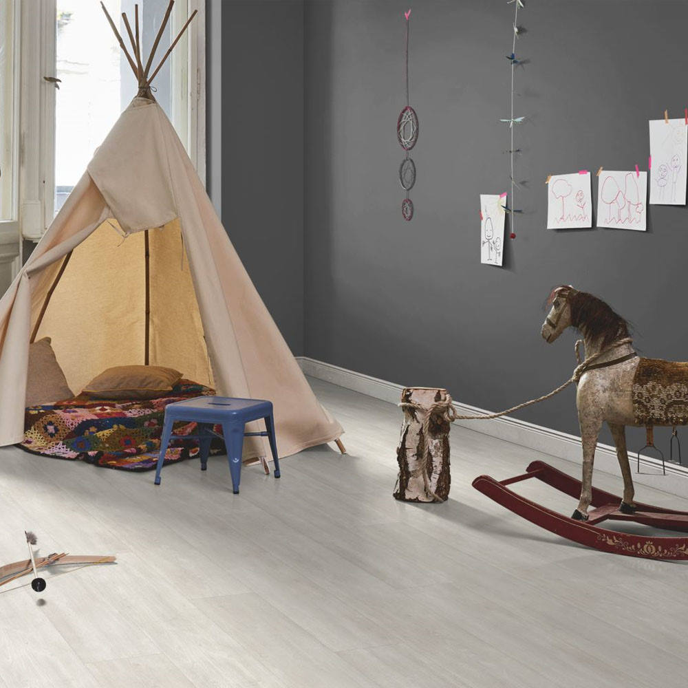 Roble Nordic Blanco XXL | Vinilo Modular ONE Parador | Espacio Dormitorio