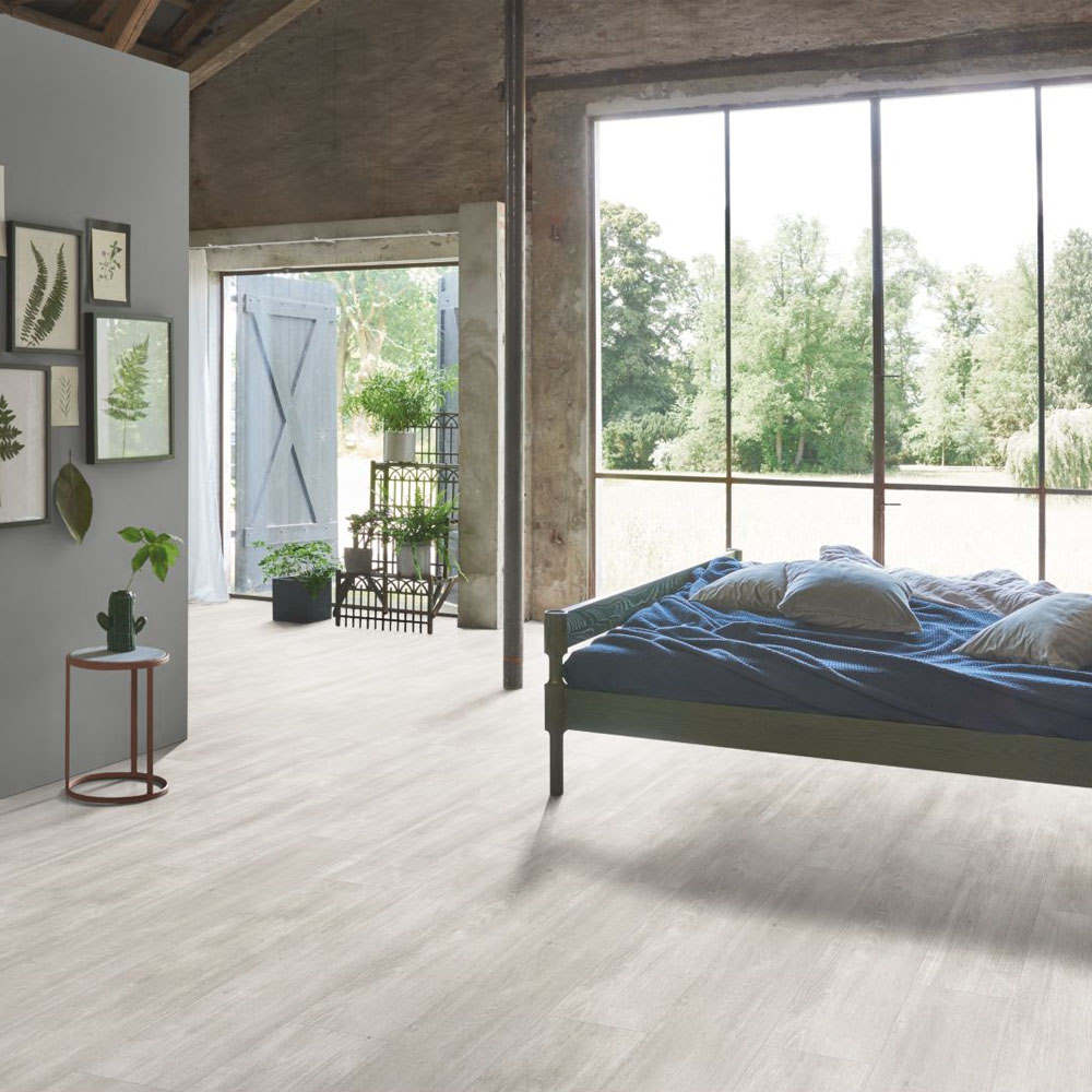 Roble Nordic Gris | Vinilo Modular ONE Parador | Espacio Dormitorio