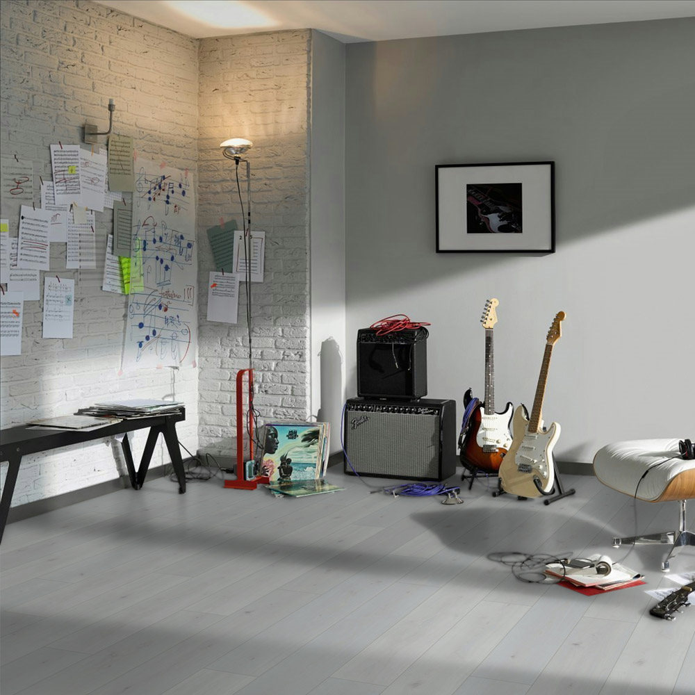 Roble Natural Mix Cristal Blanco | Laminado Basic 400 Parador | Espacio Estudio