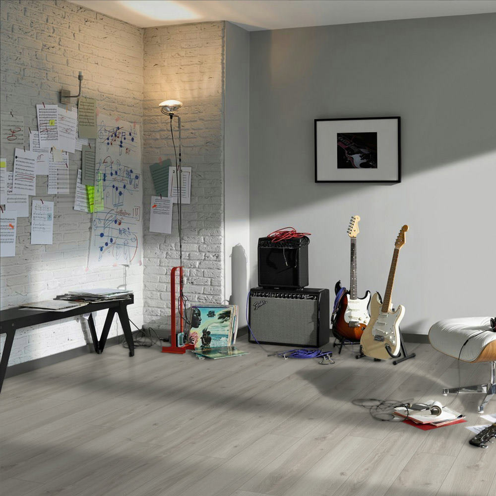 Roble Studioline Blanco Perla | Laminado Basic 400 Parador | Espacio Estudio